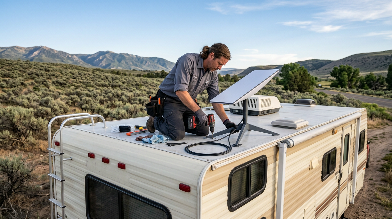 How to Install Starlink on a Camper or Travel Trailer
