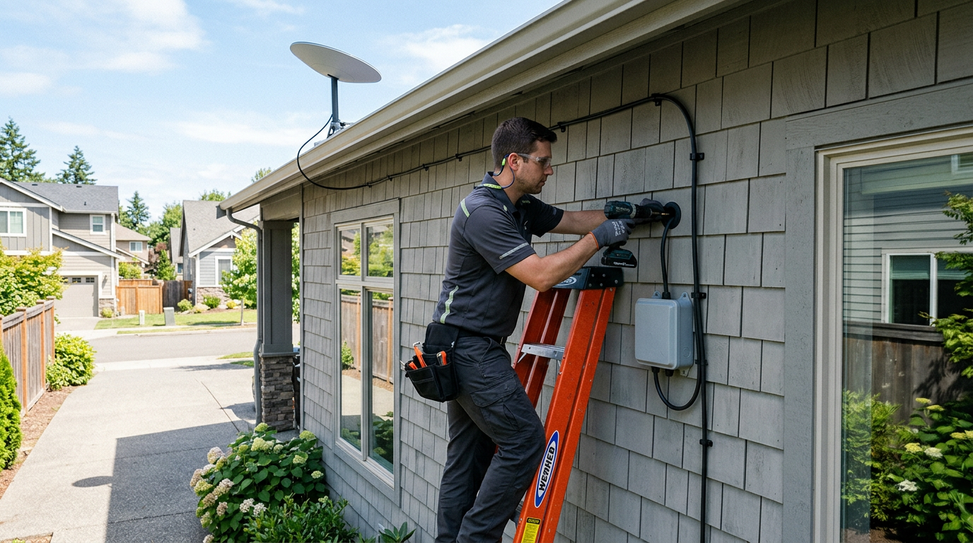 How to Run Starlink Cable Into the House (Cleanly)