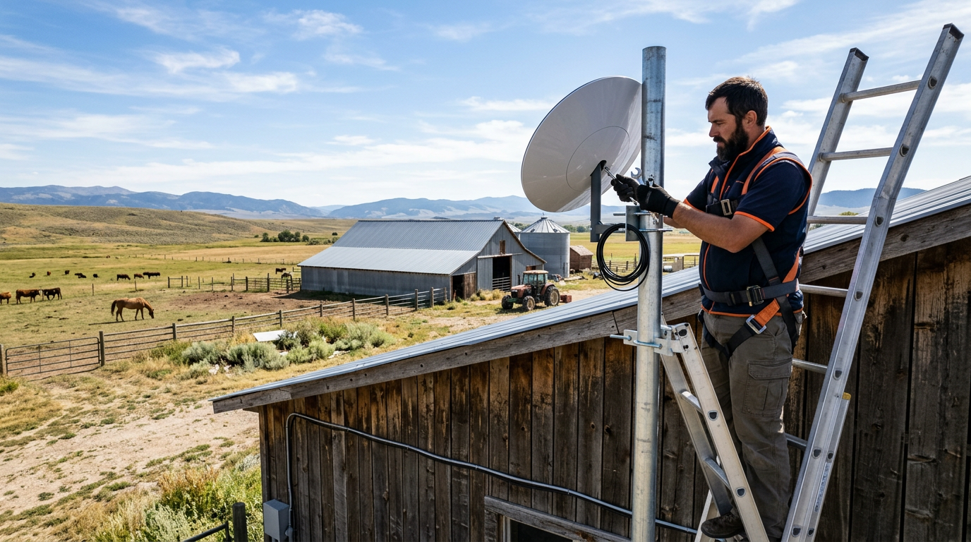 How to Install Starlink on a Farm or Ranch