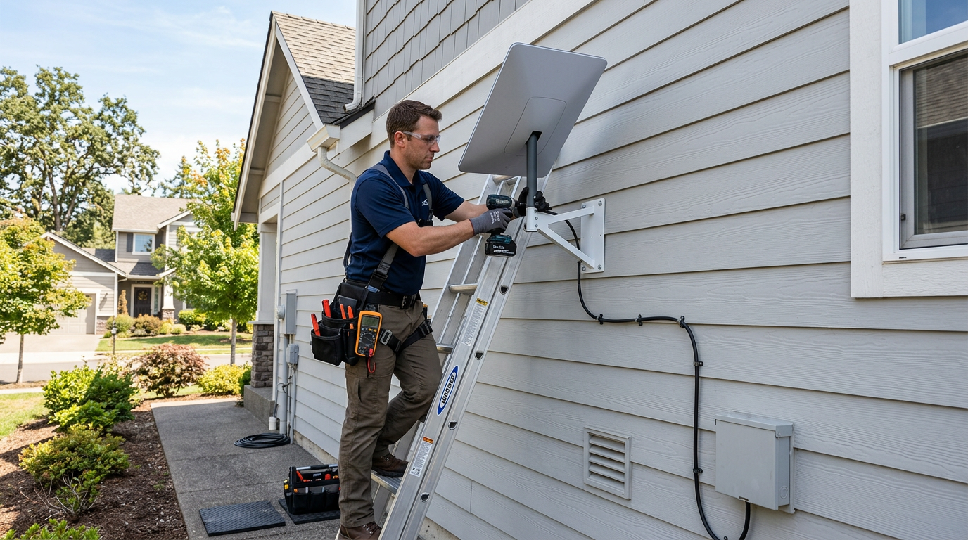 How to Install Starlink on the Side of Your House