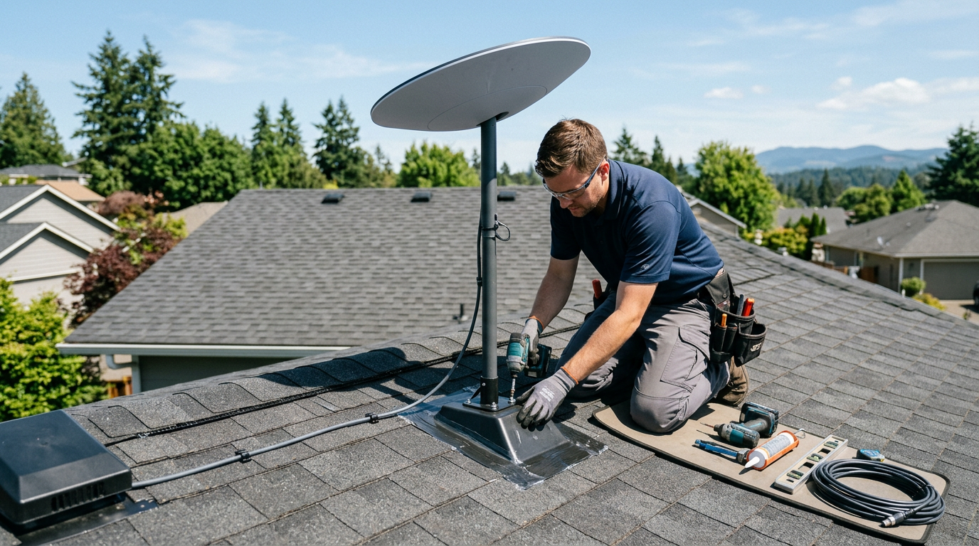 How to Install Starlink on a Roof Without Leaks