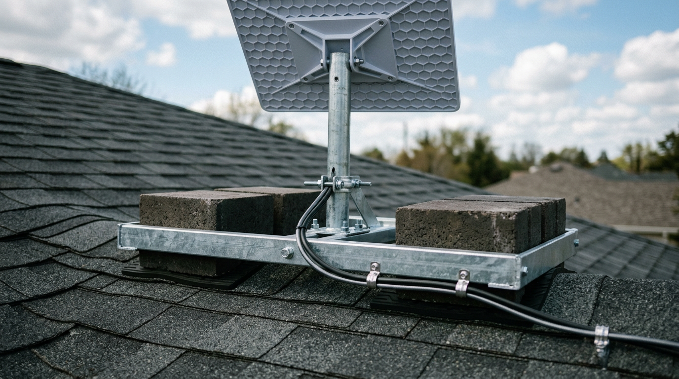 How to Mount Starlink on a Roof (With and Without Drilling)